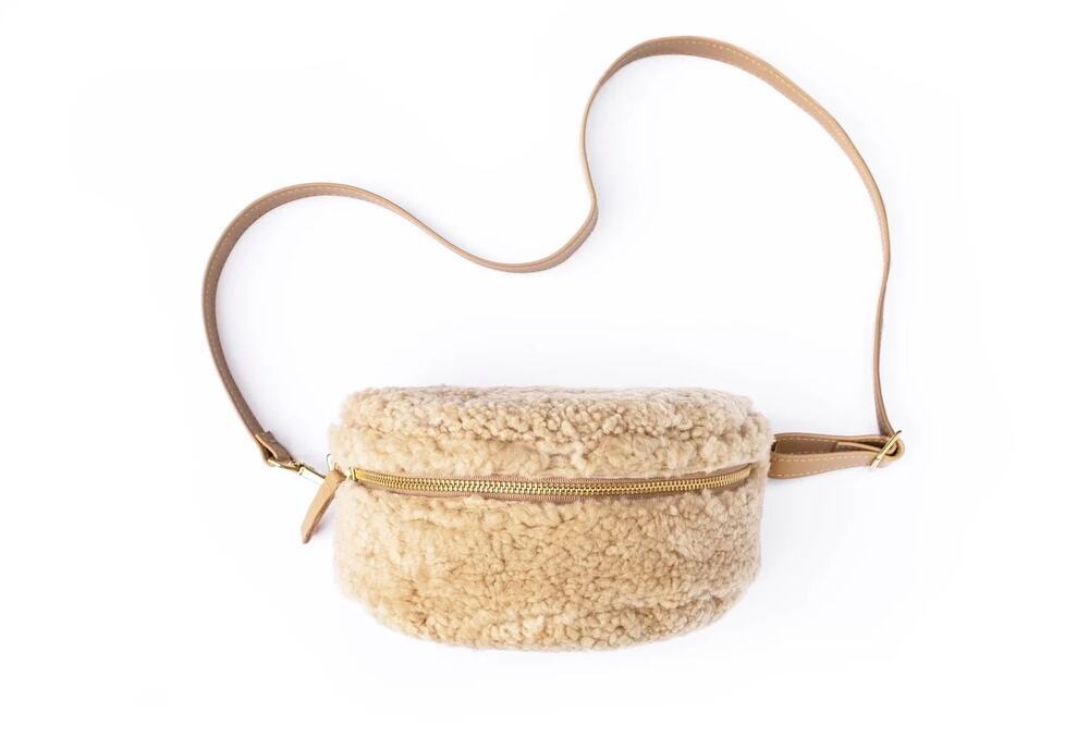 Prime Cut OATMEAL SHEARLING BUM BAG